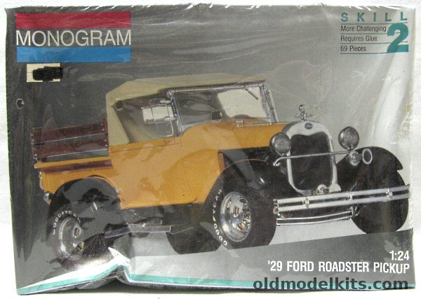 Monogram 1/24 1929 Ford Roadster Pickup Truck, 7555 plastic model kit